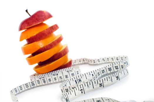 Photo of Fruit and Measuring Tape.