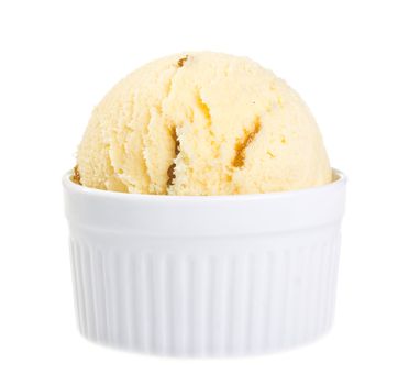 Ice cream isolated on white background