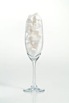 sugar in glass