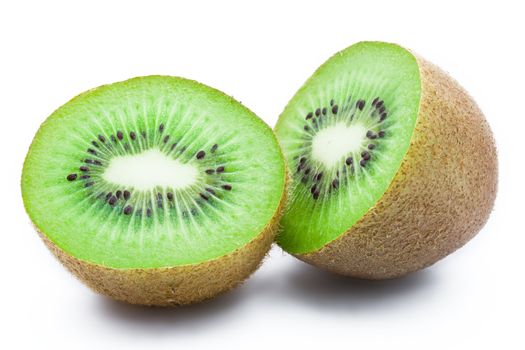 Fresh Kiwi on white isolated background