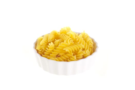 bowl of raw yellow macaroni