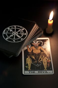 tarot card, the devil, refers to the evil or disaster