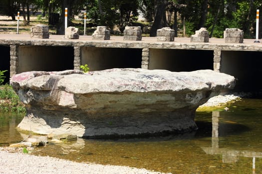 The rock that the city of Round Rock, TX was named after.