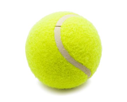 Tennis ball isolated on white background