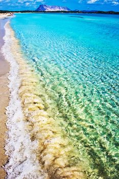 White sandy beach Cinta near San-Teodoro, Sardinia, Italy