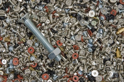Fine, colour bolts and nuts in all frame.