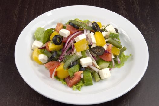 Wealth of vegetables on the plate