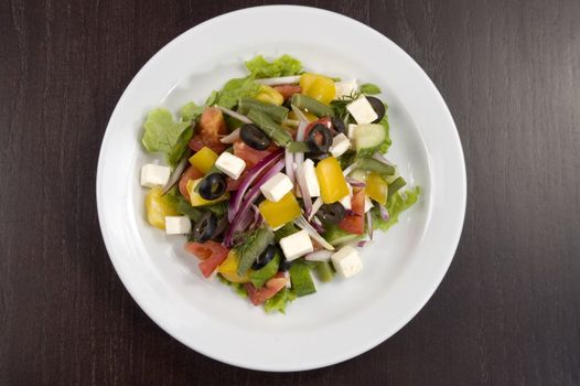 Wealth of vegetables on the plate
