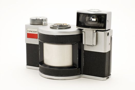 35-mm the old photographic chamber on a white background.