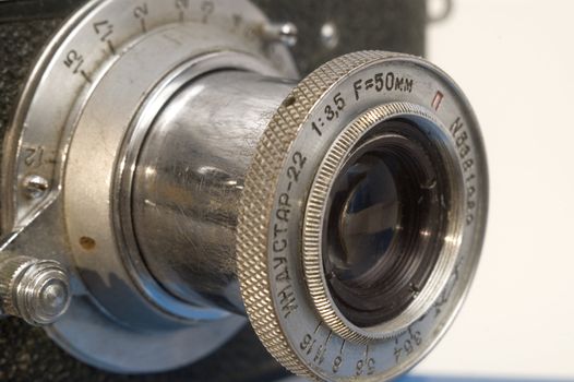 Photoprocessing 35-mm of the old photographic chamber.