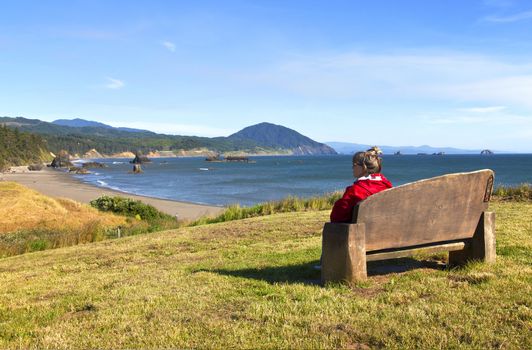 Front row seat with the Oregon coastline view.