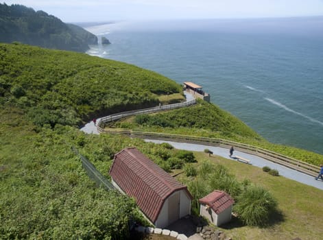 Oregon coastline at the sealions cove on Hwy-101.