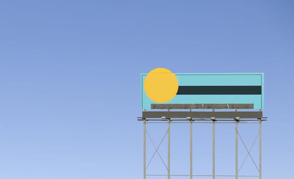 A clean blank billboard.