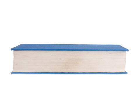 Blue book isolated on white background