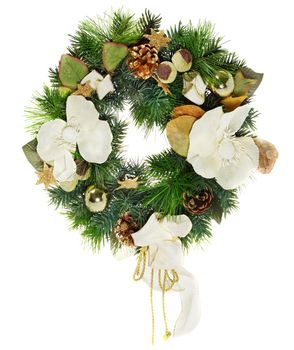 Advent Wreath, isolated on white