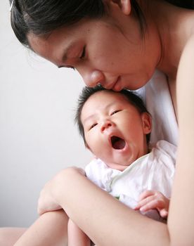 mother shows love to her child