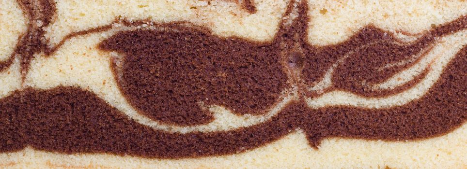 marble cake isolated on white background