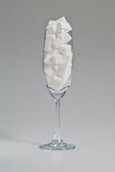 sugar in glass