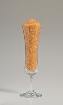 sugar in glass