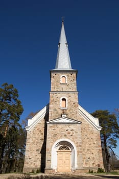 Mazirbe Lutheran church, 1868, It is one of the most beautiful churches in Kurzeme, Latvia