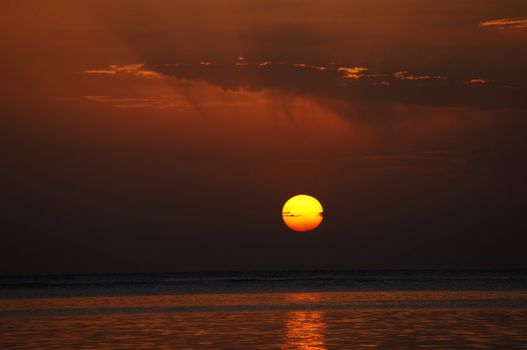 Sunrising over the Red sea                   