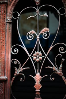 Art-Nouveau old door in Tbilisi Old town, Republic of Georgia