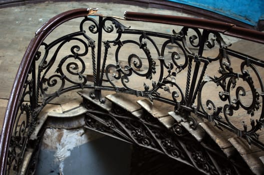 Old staircase in Tbilisi houses of 18-19 centuries, Republic of Georgia