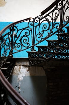 Old staircase in Tbilisi houses of 18-19 centuries, Republic of Georgia