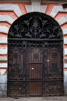 Art-Nouveau old door in Tbilisi Old town, Republic of Georgia