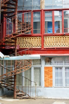 Old staircase in Tbilisi houses of 18-19 centuries, Republic of Georgia