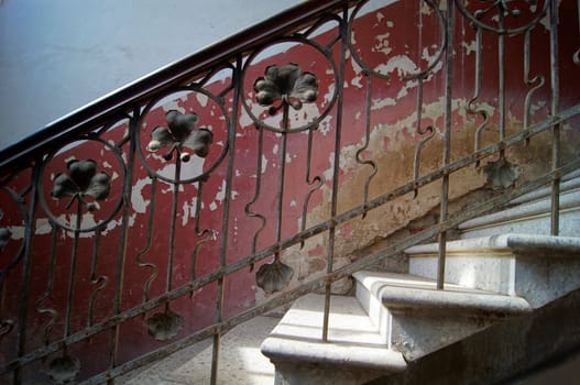 Old staircase in Tbilisi houses of 18-19 centuries, Republic of Georgia