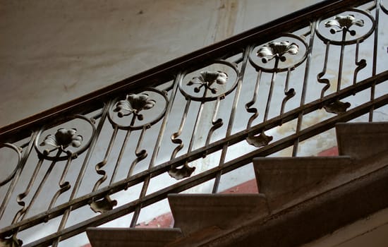 Old staircase in Tbilisi houses of 18-19 centuries, Republic of Georgia