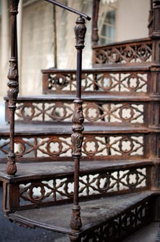 Old staircase in Tbilisi houses of 18-19 centuries, Republic of Georgia