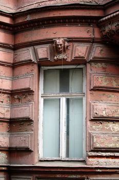 Art-Nouveau facade in Tbilisi Old town, Republic of Georgia