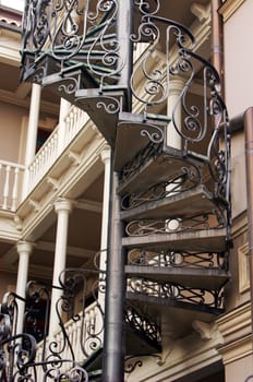 Old staircase in Tbilisi houses of 18-19 centuries, Republic of Georgia