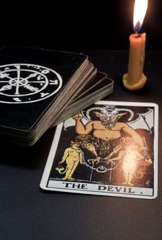 tarot card, the devil, refers to the evil or disaster