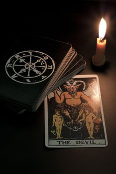 tarot card, the devil, refers to the evil or disaster