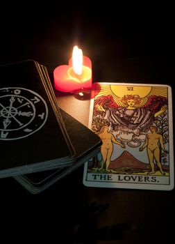 tarot card, the lover, refers to love or luck