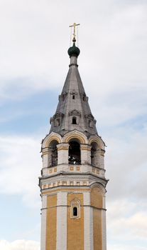 The bell tower of the Resurrection Cathedral inTutaev, Russia