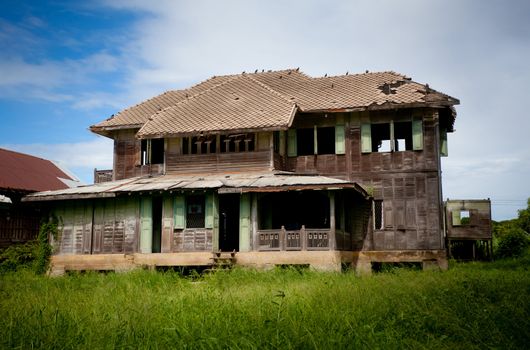 abandoned old house in Thailand