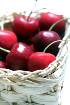 isolated cherries