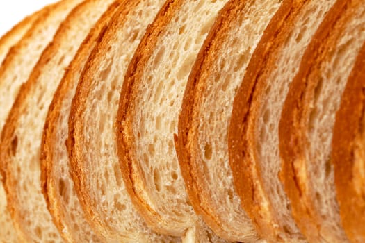 Sliced Wheat Bread, closeup