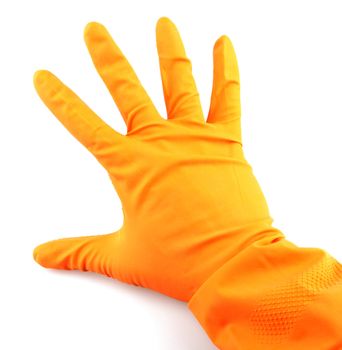 Orange glove.