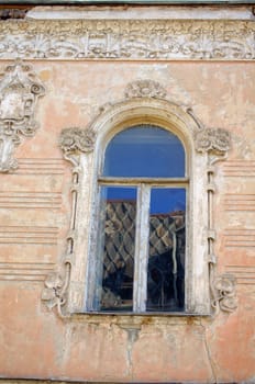 Art-Nouveau facade in Tbilisi Old town, restored area around Marjanishvilis square