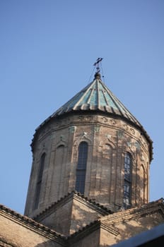 Churches and domes of Tbilisi, view to historical part of the capital of Republic of Georgia