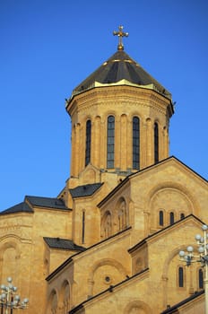 St. Trinity cathedral in Tbilisi, Georgia                  