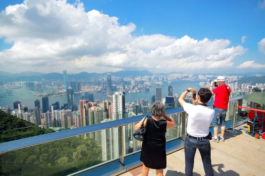 Hong Kong skyline from Victoria Peak