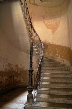 Old staircase in Tbilisi houses of 18-19 centuries, Republic of Georgia