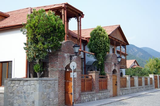 Exterior of ancient capital of Georgia - Mcxeta - one of the symbols of Georgia