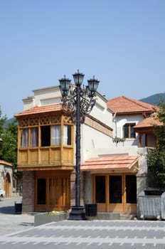 Exterior of ancient capital of Georgia - Mcxeta - one of the symbols of Georgia